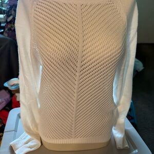 Minnie Rose White Sweater